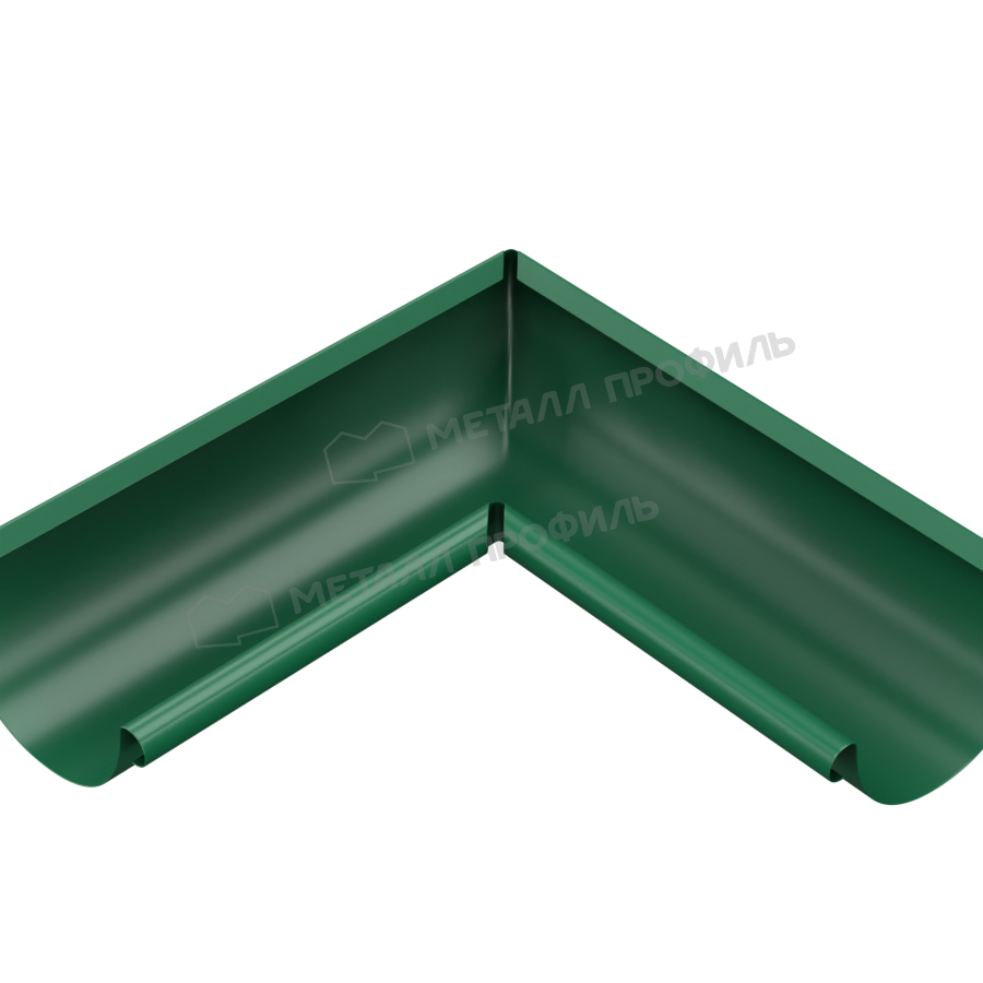 Угол желоба внутренний МЕТАЛЛ ПРОФИЛЬ Foramina PUR D150 Ral 6005