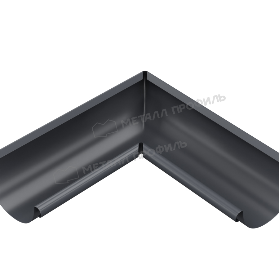 Угол желоба внутренний МЕТАЛЛ ПРОФИЛЬ Foramina PUR D150 Ral 7024