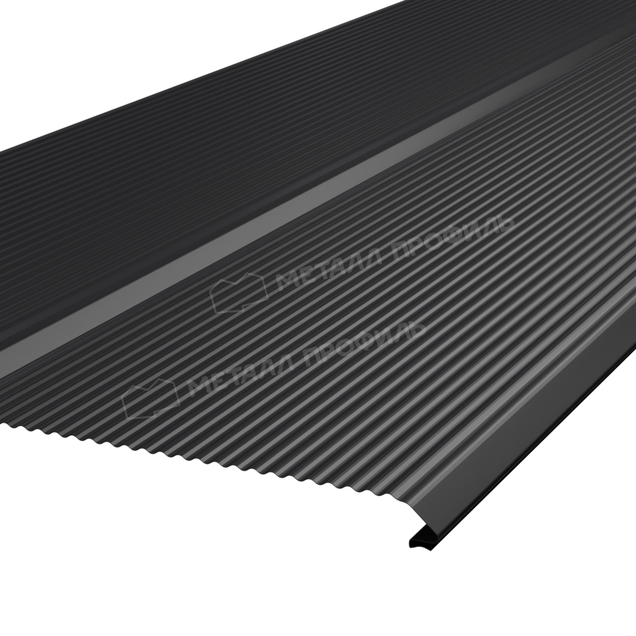 Сайдинг МЕТАЛЛ ПРОФИЛЬ Lбрус-XL-Plus-B-20х325 (ПЭ-01-9005-0.45)