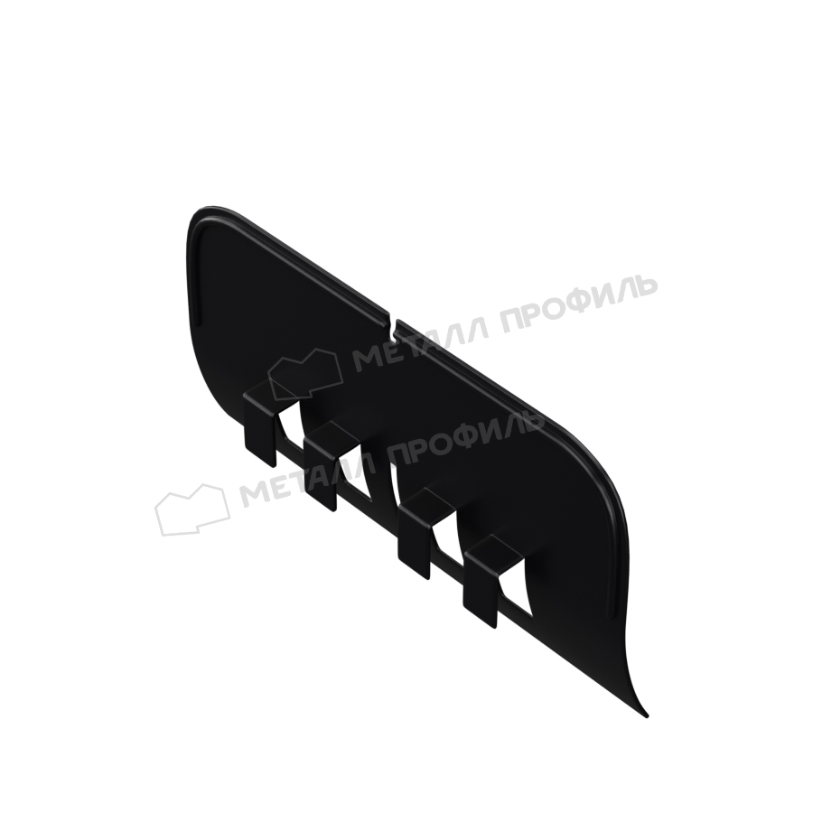 Ограничитель перелива универсальный МЕТАЛЛ ПРОФИЛЬ PURMAN BLACK EDITION Ral 9005