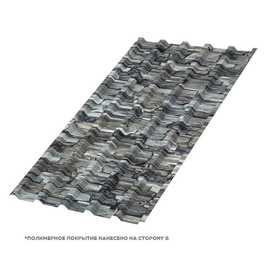 Профлист МЕТАЛЛ ПРОФИЛЬ МП-35x1035-B (ECOSTEEL-01-БелыйКамень-0,5)