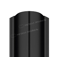 Штакетник металлический МЕТАЛЛ ПРОФИЛЬ ELLIPSE-O 19х126 NormanMP (ПЭ-01-9005-0.5)